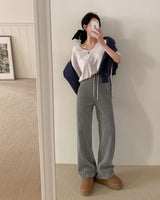 [BELLIDE MADE / 2 lengths] velour corduroy training pants