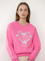 ROLAROLA X SAKI MAKE ALL SWEATSHIRT PINK