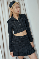 ツイードジャケット / tweed jacket_black