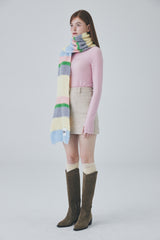 カラーストライプマフラー / Color Stripe Muffler [Yellow]