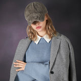 Fur logo point ball cap GRAY