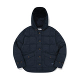 CHERRY BASIC QUILTING HOOD JACKET [NAVY]