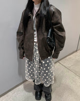 バックラインダークデニムパンツ