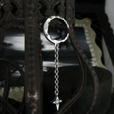 クレセントライトD201シルバーイヤリング / Crescent light-D201 Blue Topaz silver earring (4595535118454)
