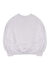 Women's Crop Le Lis balpo Embo Embroidery Sweatshirt AshGrayNavy(FCB4TS360W)
