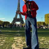 ASCLO Eiffel Wide Crack Denim