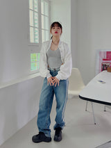 サテン ヴァーシティ ブルゾン / Satin varsity blouson (3color)
