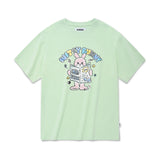 キルシーウィティーバニードローイング半袖Tシャツ／ WITTY BUNNY HAND DRAWING SHORT SLEEVE T-SHIRT [MINT] (6682200375414)
