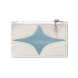 ダブルスティングジッパーウォレット/DOUBLE STING ZIPPER WALLET IVORY WHITE (SKY BLUE)