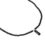ブラックミニビーズネックレス / [MADE] Black mini beads necklace (1 color)