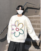 Clover Embroidered Knit