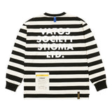 23ストライプオーバーサイズロングスリーブTシャツ / 23 STRIPE OVERSIZED LONG SLEEVES T-SHIRTS RED / BLACK
