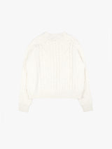 CABLE WOOL CARDIGAN