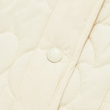 CHERRY BASIC QUILTING VEST [IVORY]