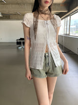ビンテージウォッシングデニムショートパンツ / Betu Vintage Washing Denim Short Pants