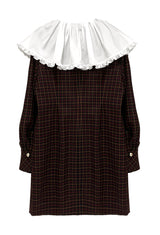 Collared check dress