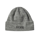 シグネチャーレタリングビーニー /SIGNATURE LETTERING BEANIE-GRAY