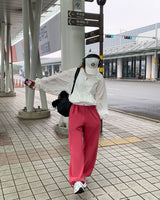 セルフイントレストエンブロイダリー2wayジョガーパンツ