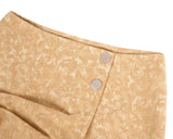 スエードミニラップスカート/DOZI - Suede Mini Wrap Skirt _ Camel