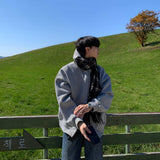 ソリッドコンビフードジップアップ