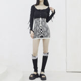 Jellyo Sleeve Slit String Cardigan
