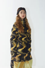 ウェーブフリースプルオーバー / BSR2223FWPO002 ZGZG WAVE FLEECE PULLOVER GOLD BLACK