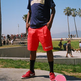 Basic Logo Shorts - Red (6674870599798)