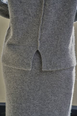 ウール Vニット/WOOL V-KNIT_GRAY