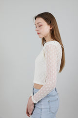 レースホルターネックTシャツ / Lace Halterneck T-shirt