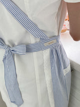 Candy Stripe Apron Embroidered Apron