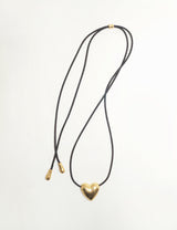 HEART STRING GOLD NECKLACE