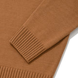 キルシーミドルチェリーハイネックニット／UNI MIDDLE WHITE CHERRY ROUND KNIT SHIRT KA [BROWN] (6597396267126)