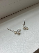 [92.5silver] ドットパールピアス