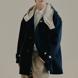 WOOL BLEND OVERSIZE DUFFLE COAT
