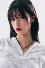 NO.435 ハートパールネックレス