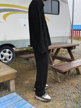 #N-Ritz Banding Wide Pleats Pants (3color)