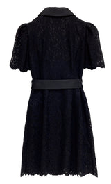 Lace shirt dress