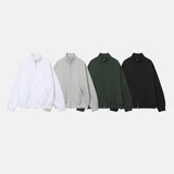 Todd Oversized Fit Composite Paper High-Neck Zip-Up (4color)