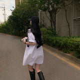 [Bellide made/Short, Long] Candy Short-Sleeved Shirt Dress