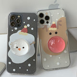 ルドルフ_スノークリスマスフォーンケーススマホグリップセット_グリッター