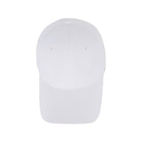 Metal tip over fit ball cap WHITE