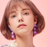 Triple Daisy - purple (6599694450806)