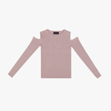 カットアウトショルダーセーター / CUT OUT SHOULDER SWEATER