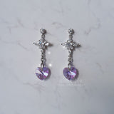 Angelic Heart Crystal Piercing - Violet