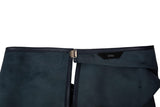 レザーツイストベスト/Leather Twist Vest _ Navy