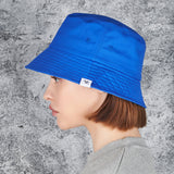 Monogram Label Color Bucket Hat Blue
