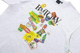 フルーツレーベルTシャツ / FRUIT LABEL TEE_LIGHT GREY
