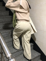 ループハーフジップアップニット