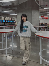 イヤーロップピグメントカーゴワイドパンツ