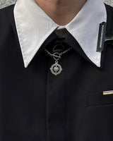 コンパストグルバーネックレス / (RFS made)compass toggle bar necklace